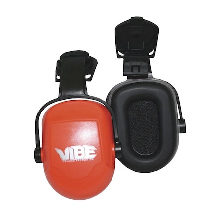 Jackson Safety H70 Vibe Hard Hat Mounted Ear Muffs, 22 dB NRR, Orange 20776